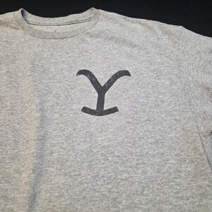 Mens Yellowstone Ride for the Brand Graphic T Shirt Grey Size L